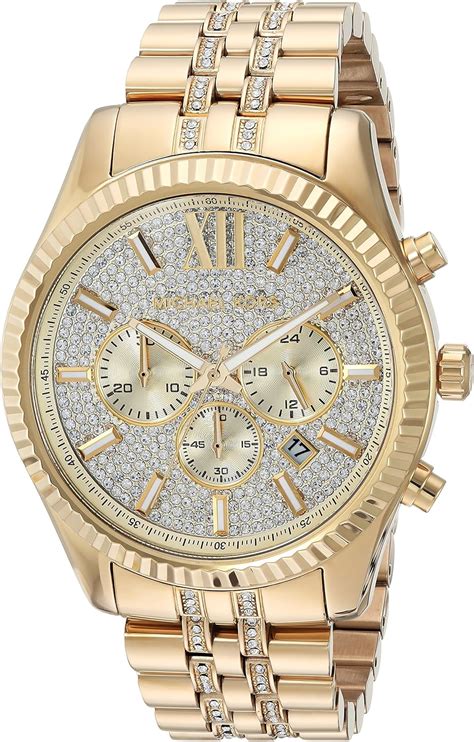 michael kors mens watch diamonds|gold mk watch for men.